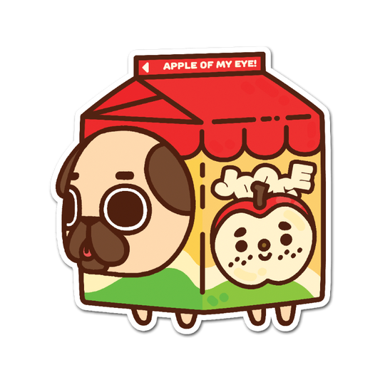 Apple Juice Carton Puglie Sticker