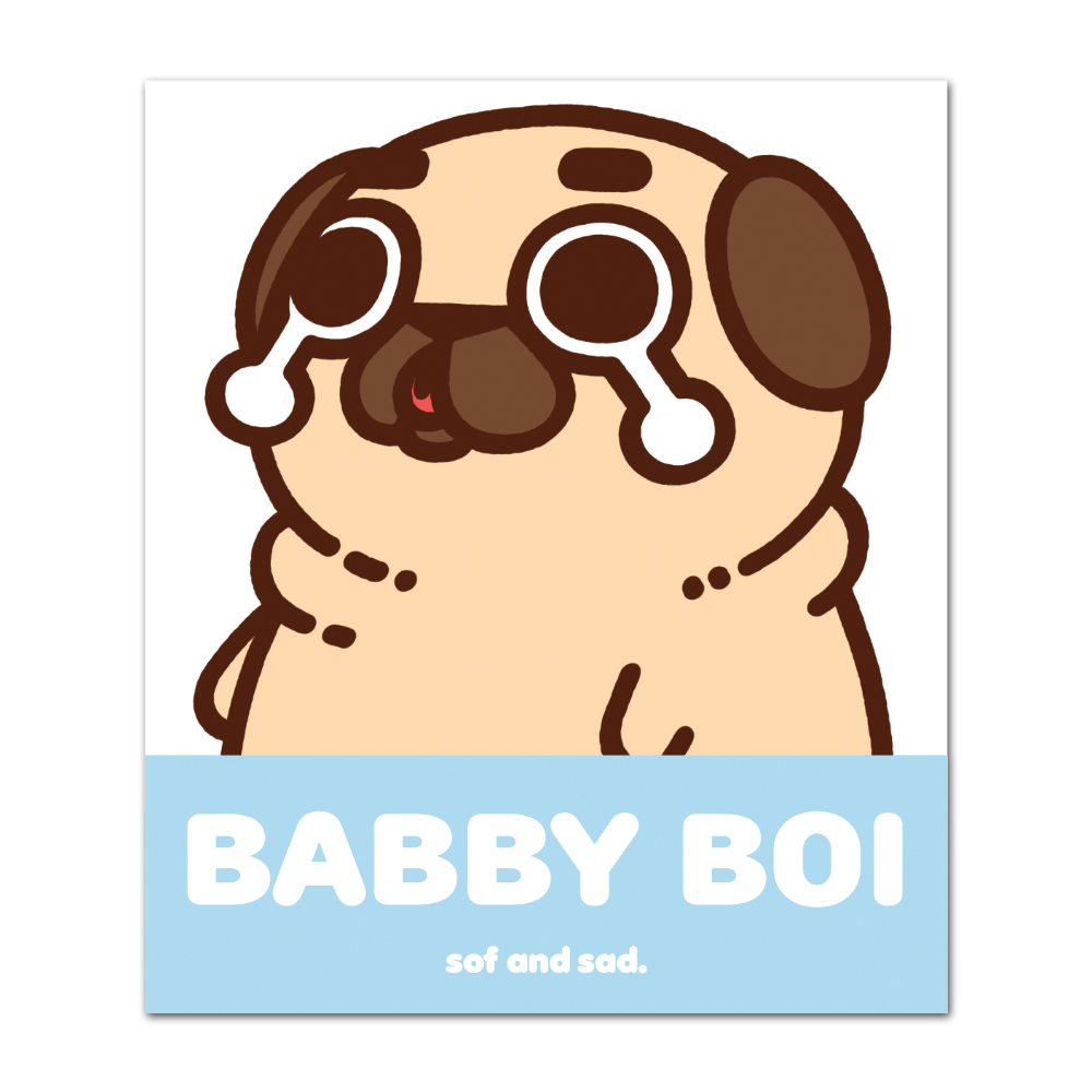 Babby Boi Puglie Sticker