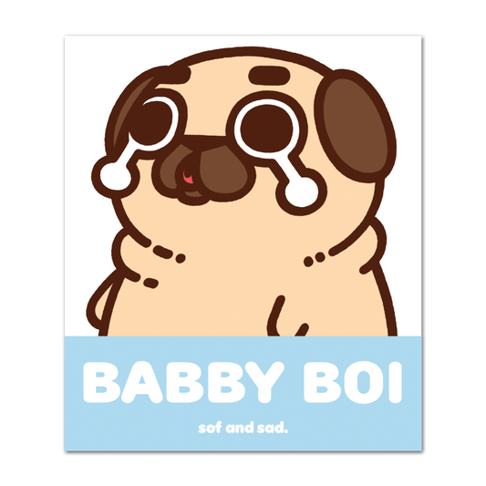 Babby Boi Puglie Sticker