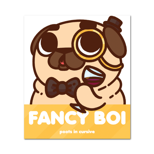 Fancy Boi Puglie Sticker