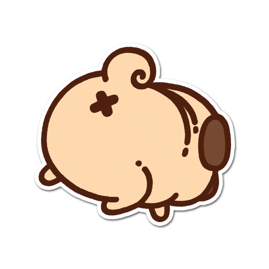 Floating Bootie Puglie Sticker