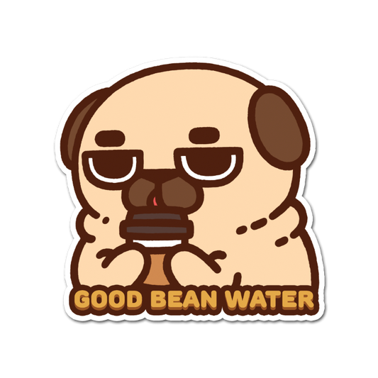 Good Bean Water Puglie Sticker