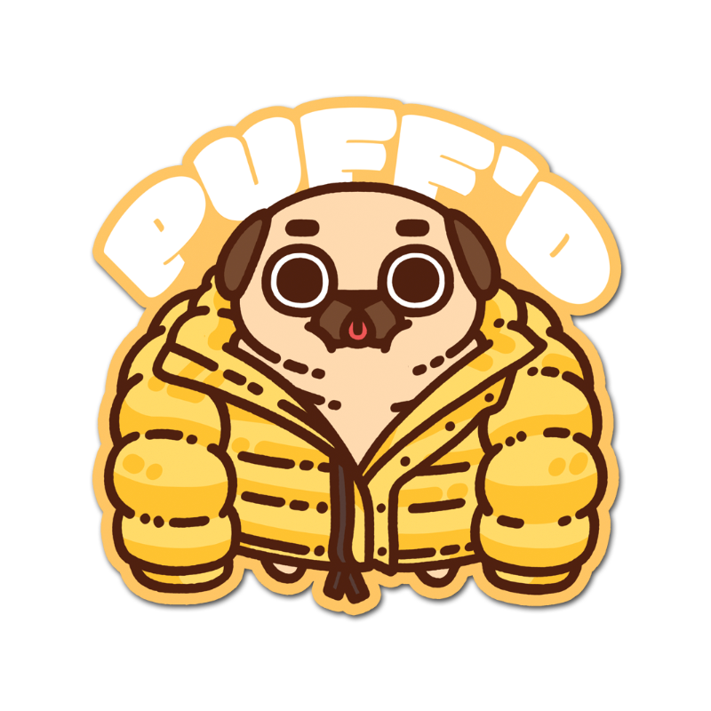 Puffer Jacket Puglie Sticker