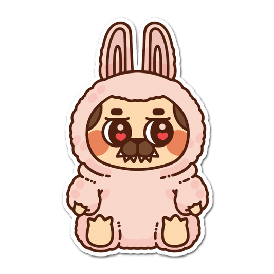 Pink Lemonade Pugbubu Sticker