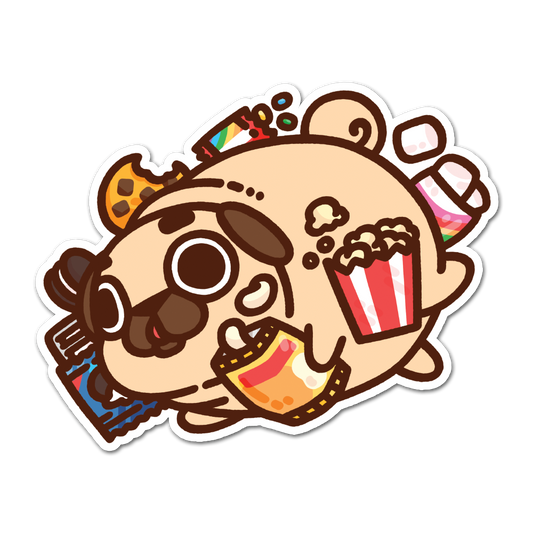 Snack Attack Puglie Sticker