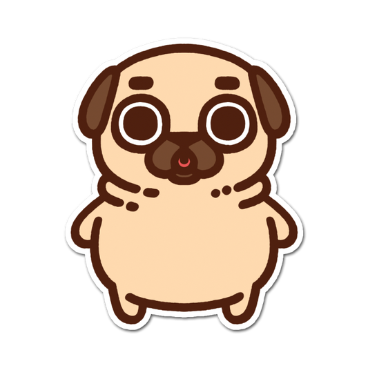 Standing Puglie Emoji Sticker