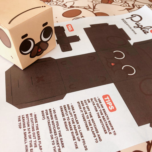 Puglie and Ollie Papercraft