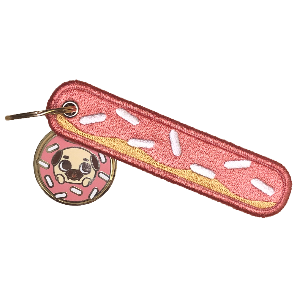 Keep On Rollin' Spinning Key Tag