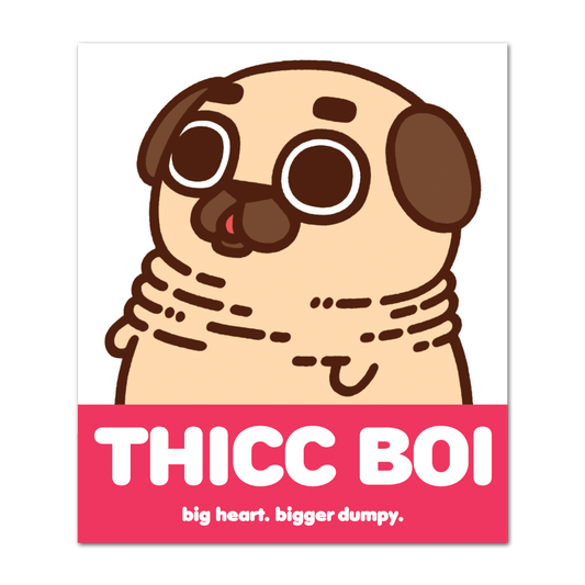 Thicc Boi Puglie Sticker