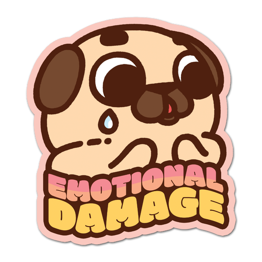 Emotional Damage Puglie Sticker