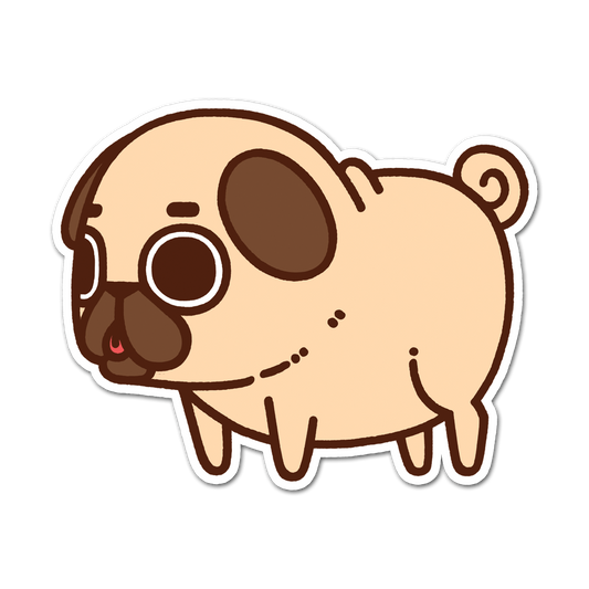 Puglie Pug Sticker